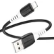 Кабель USB Lightning 1м 2.4А чорний Hoco X82 для заряджання пристроїв Apple - зображення 5
