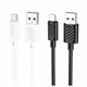 Кабель USB Micro 2.4A 1м для зарядки и синхронизации белый Hoco X88 Gratified пластик металл - изображение 2