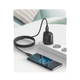 Кабель USB Micro 2.4A 1м чорний нейлоновий для заряджання та синхронізації XO NB235 Zebra - зображення 3