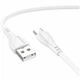Кабель USB Type-C 3A 1м ПВХ для зарядки и синхронизации Borofone BX121 Белый - изображение 1