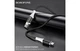 Кабель USB Lightning 2.4A 1м Чорний Силікон Borofone BX79 - зображення 8