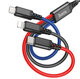 Кабель USB Hoco X76 4 в 1 2A длина 1м Micro USB Lightning Type-C черный ABS пластик - изображение 3