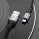 Кабель USB Micro 2.4A 1м чорний нейлон Hoco X102 для заряджання та передачі даних - зображення 3