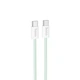 Кабель USB Type-C 60W 2м Зеленый для быстрой зарядки и передачи данных Hoco X104 - изображение 8
