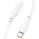 Кабель USB Type-C to Lightning 2м 20W для заряджання iPhone iPad білий Hoco X93 Force - зображення 3