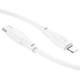 Кабель USB Type-C to Lightning 2м 20W для заряджання iPhone iPad білий Hoco X93 Force - зображення 6