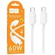Кабель USB Type-C to Type-C 60W 1м білий Hoco X113 для швидкого заряджання та передачі даних - зображення 7