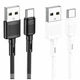 Кабель USB Type-C Hoco X83 1м 3А чорний для заряджання та передачі даних з PVC із захистом від зламів - зображення 2
