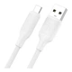 Кабель USB Type-C 3A 1м білий PVC для заряджання та передачі даних модель XO-NB265 - зображення 3