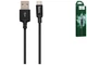 Кабель USB Micro 1м Hoco X14 Times Speed ​​чорний метал текстильна обплетення - зображення 5