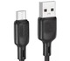 Кабель USB Micro 2.4A 3м силіконовий чорний для заряджання та передачі даних Borofone BX113 - зображення 4