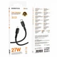 Кабель USB Type-C to Lightning 1м 27W черный Borofone BX116 для зарядки iPhone iPad - изображение 2