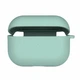 Силіконовий футляр з мікрофіброю для AirPods Pro 21.Sea blue з карабіном - зображення 1