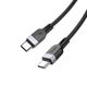 Кабель USB Type-C to Type-C 60W 1м черный Hoco X109 силиконовый для зарядки и передачи данных - изображение 4