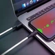 Кабель USB Lightning Hoco X21 Plus 1м 2.4А чорно-білий силіконовий для заряджання та синхронізації - зображення 8