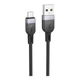 Кабель USB Hoco X109 Micro 2.4A 3м черный силиконовый для зарядки и передачи данных - изображение 3