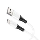 Кабель USB Hoco X82 Micro 1м 2.4А белый для зарядки и передачи данных из силикона и пластика - изображение 8