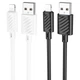 Кабель USB Lightning 2.4A 1м для заряджання та синхронізації Hoco X88 Gratified Білий - зображення 6