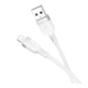 Кабель USB Lightning 2.4A 1м білий силікон Hoco X109 для заряджання та синхронізації - зображення 4