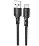 Кабель USB Micro 2.4A 1м чорний ПВХ Borofone BX116 - зображення 6