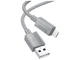 Кабель USB Micro 2.4A 1м серый Hoco X107 пластик - изображение 6