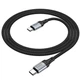 Кабель USB Type-C to Type-C 60W 1м 3A черный Hoco X102 для зарядки ноутбуков и смартфонов - изображение 8
