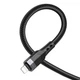 Кабель USB Borofone BU35 PD Type-C to Lightning 1,2м 20Вт черный пластик металл - изображение 4