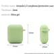 Футляр силіконовий з мікрофіброю для AirPods 1 2 Mint захист від подряпин та падінь карабін в комплекті - зображення 5