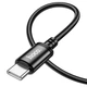 Кабель USB Type-C 3A 2м чорний для заряджання та передачі даних Hoco X89 - зображення 3