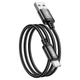Кабель USB Type-C 3A 2м чорний для заряджання та передачі даних Hoco X89 - зображення 4