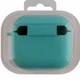 Силіконовий футляр з мікрофіброю для AirPods Pro 21.Sea blue з карабіном - зображення 2