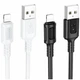 Кабель USB Lightning 2.4A 1м чорний ПВХ Borofone BX111 для заряджання та передачі даних - зображення 2