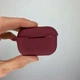 Футляр силіконовий з мікрофіброю Airpods Pro 42.Maroon захист від подряпин і ударів - зображення 5