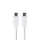 Кабель USB Type-C to Type-C 60Вт 1м 3А для зарядки и синхронизации Hoco X88 Gratified Белый - изображение 5