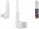 Кабель USB Lightning 1м 2.1А білий силікон Remax RC-014i Tenky для зарядки смартфона - зображення 3