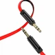 Кабель AUX 3.5mm 1м медные проводники красный Hoco UPA16 для наушников и колонок - изображение 1