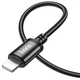 Кабель USB Lightning 2.4A 1м для зарядки и синхронизации черный Hoco X89 Wind - изображение 4