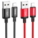 Кабель USB Lightning 2.4A 1м для зарядки и синхронизации черный Hoco X89 Wind - изображение 6