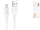 Кабель USB Micro 2.4A 1м ПВХ для заряджання та передачі даних Borofone BX111 Білий - зображення 4
