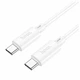 Кабель USB Type-C to Type-C 60Вт 1м 3А для зарядки и синхронизации Hoco X88 Gratified Белый - изображение 1