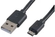 Кабель USB Micro Type-C 1м 2А чорний пластик та метал - зображення 7