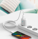 Кабель USB Micro 2.4A 1м нейлоновый белый для зарядки и синхронизации XO NB235 Zebra - изображение 3