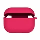 Силіконовий футляр з мікрофіброю для Airpods Pro колір 38.Shiny pink захисний з карабіном - зображення 1