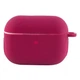 Силіконовий футляр з мікрофіброю для Airpods Pro колір 38.Shiny pink захисний з карабіном - зображення 3