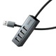 USB-хаб Hoco HB1A 4 порти USB 2.0 швидкість до 480 Мбіт/с алюмінієвий сірий для ноутбуків та комп'ютерів - зображення 5