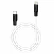 Кабель USB Type-C to Lightning 20W 1м 3А чорно-білий Hoco X21 Plus силіконовий - зображення 1
