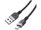 Кабель USB Type-C 3A 3м чорний силікон Hoco X109 для швидкого заряджання та передачі даних - зображення 4