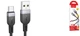Кабель USB Type-C 3A 2м черный силикон Hoco X109 для быстрой зарядки и передачи данных - изображение 6