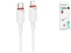 Кабель USB Type-C to Lightning 27W 1м белый Borofone BX110 для зарядки устройств Apple - изображение 4