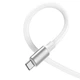 Кабель USB Type-C to Type-C 60Вт 1м белый из алюминия для зарядки и передачи данных Borofone BX82 - изображение 8